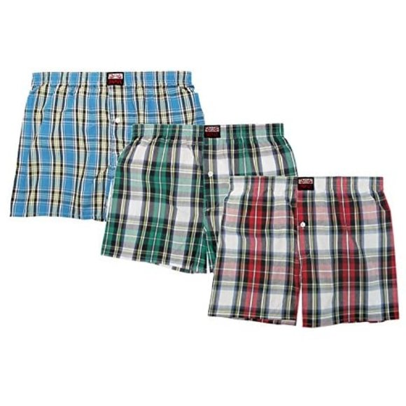 3 Pack Teen/Juniors Size Cotton Woven Boxer Shorts - Picture 1 of 1